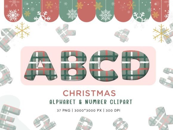 Christmas Alphabet Letter and Number: Beyond Basic Holiday Typography