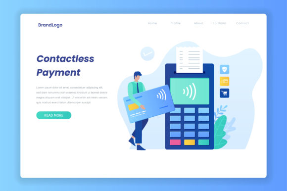 Contactless Payment Vector Illustration: A Modern Visual Asset