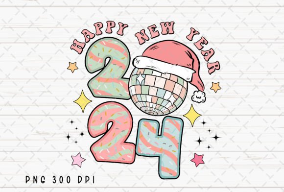 Happy New Year 2024 Disco Ball Santa PNG: Your Ultimate Festive Design Asset