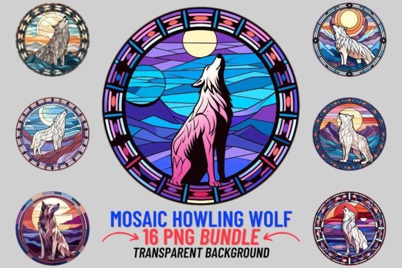 Stained Glass Howling Wolf Sublimation: A Designer's Guide