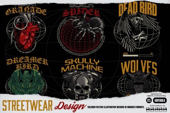 Streetwear Vectors Illustration Design: Authentic Urban Graphics
