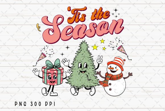 Tis the Season Christmas Tree Snowman: A Festive Digital Asset
