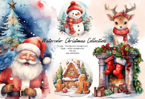 Unlock Festive Charm with the Watercolor Christmas Collection
